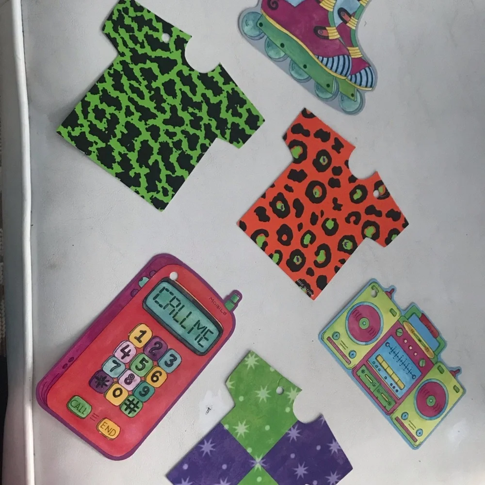 Set of New 90’s vintage gift tags. Bundle only item